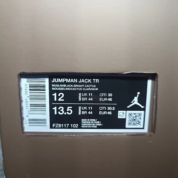 Air Jordan Jumpman Jack BRIGHT CACTUS 2025 - Size 12 - FZ8117 102 (13011-4)